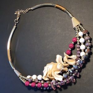 Shell and Bead Collar Necklace